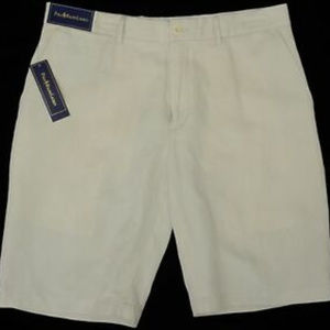 POLO RALPH LAUREN Khaki Linen Silk Shorts NWT